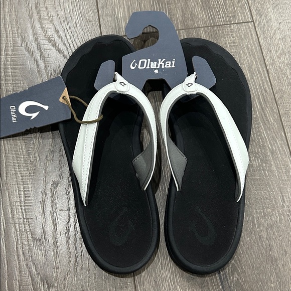 Olukai Ohana Beach women’s Sandals-white/black - Picture 4 of 6